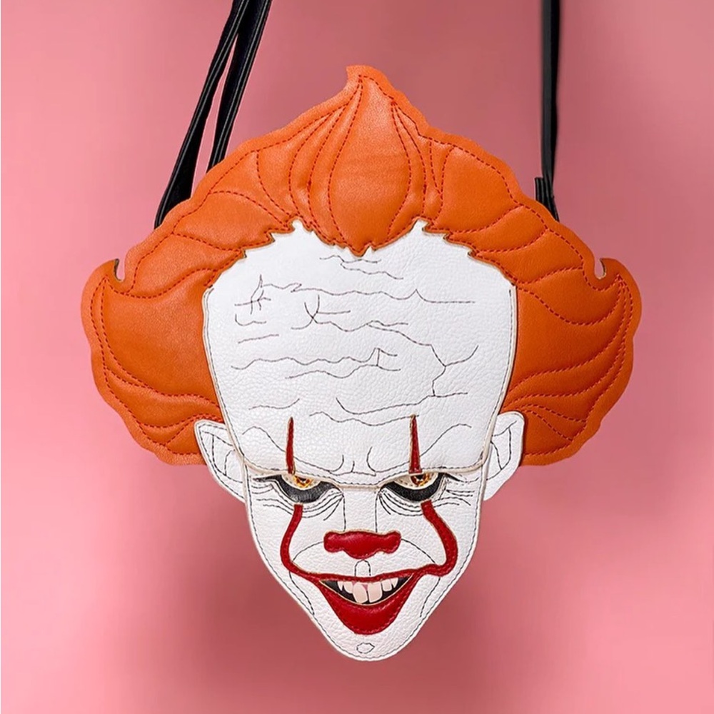 Orange and White Clown Face Bag